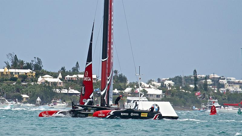 Race 6 - Finals, America's Cup Playoffs- Day 15, June 11, 2017 (ADT) photo copyright Richard Gladwell taken at  and featuring the AC50 class