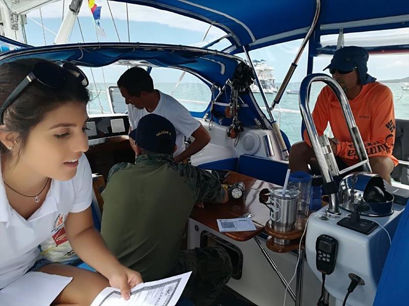 World ARC 2018 - Galapagos - Isabela Checks Amara photo copyright World Cruising taken at  and featuring the Cruising Yacht class