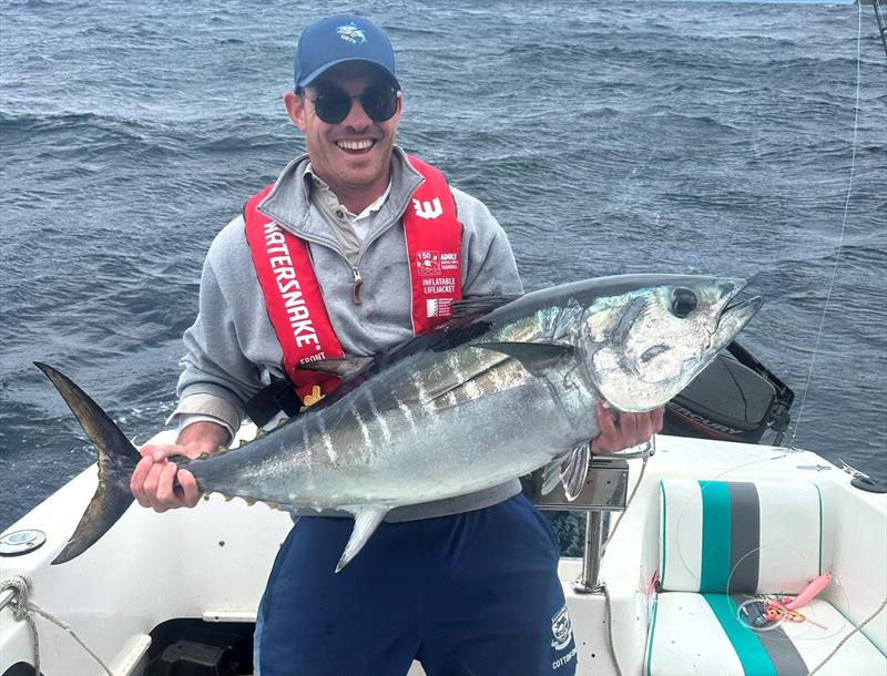 Uncle Ted's first tuna - photo © Spot On Fishing Hobart