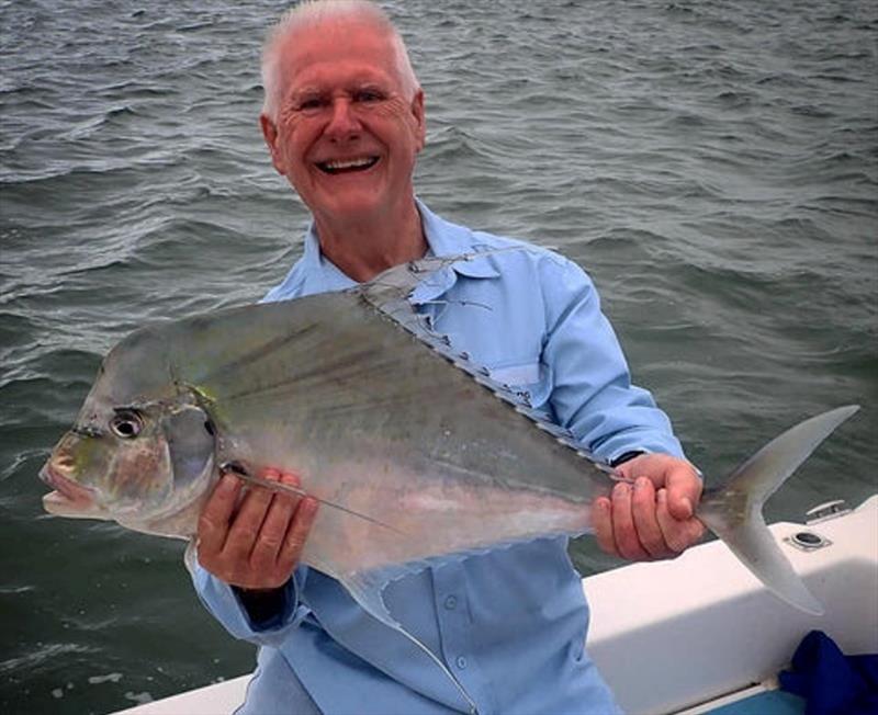 Diamond Trevally are fantastic sport around our inshore islands. Tri From Fraser Guided Fishing certainly knows where and when to look photo copyright Fisho's Tackle World taken at  and featuring the Fishing boat class