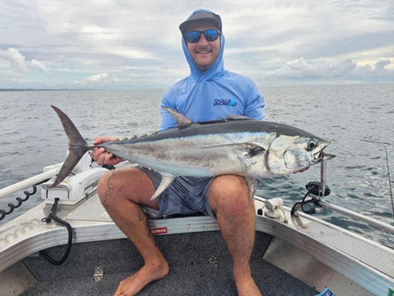 Jacko has been enjoying the aerial strikes from the larger long-tail tuna using the GT Ice-creams of late photo copyright Fisho's Tackle World taken at  and featuring the Fishing boat class