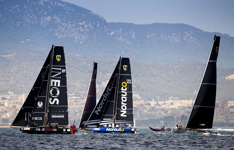 Today's four races on the Bay of Palma all had upwind starts in the GC32 Racing Tour at the 37 Copa del Rey MAPFRE photo copyright Sailing Energy / GC32 Racing Tour taken at  and featuring the GC32 class