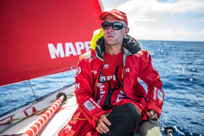 Rob Greenhalgh on MAPFRE during Volvo Ocean Race Leg 8 from Itajai to Newport photo copyright Ugo Fonolla / MAPFRE / Volvo Ocean Race taken at  and featuring the  class