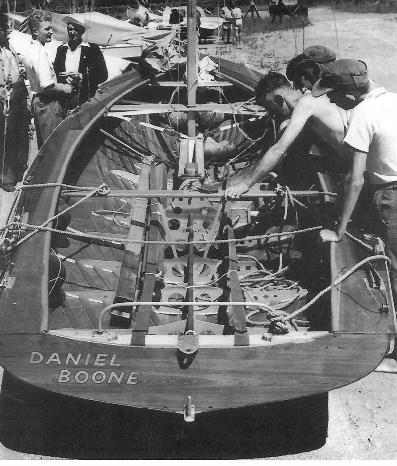 Daniel Boone, 1952 photo copyright Robin Elliott taken at Australian 18 Footers League and featuring the 18ft Skiff class