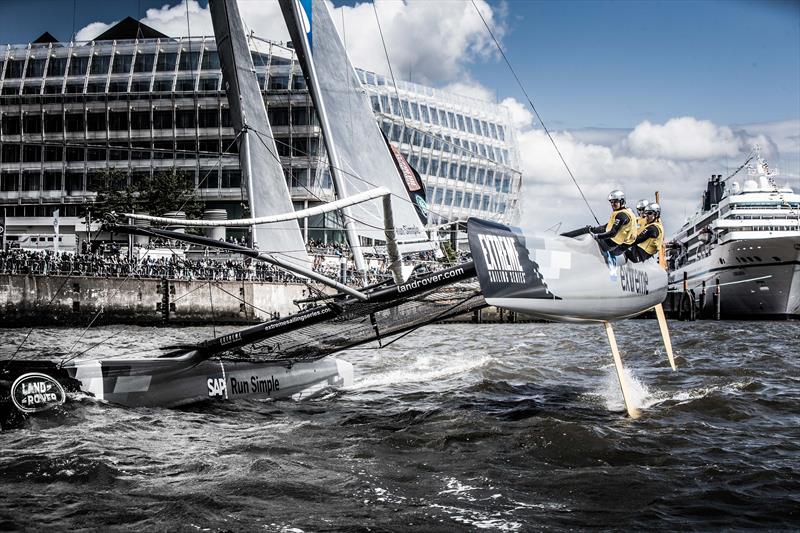 SAP Extreme Sailing Team finish third at Extreme Sailing Series Act 5, Hamburg - photo © Jesus Renedo / OC Sport