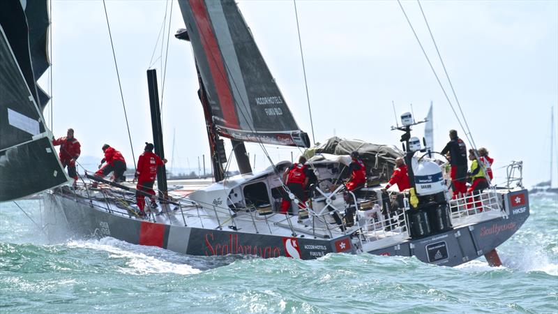 SHK Scallywag - Volvo Ocean Race - Auckland - Leg 7 Start - Auckland - March 18, photo copyright Richard Gladwell taken at  and featuring the Volvo One-Design class