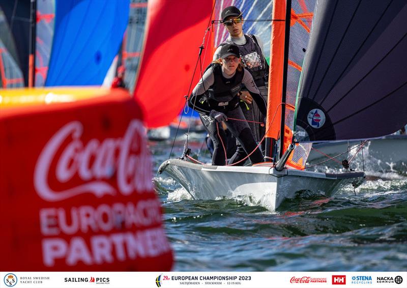 29er European Championship 2023 Day 1 photo copyright Sailing.Pics / Kristian Joos taken at Royal Swedish Yacht Club and featuring the 29er class