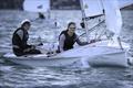 Tessa Clinton and Jess Handley  - Girls' 420 - Yachting New Zealand Youth Trials - Murrays Bay SC - April 2024 © Jacob Fewtrell Media