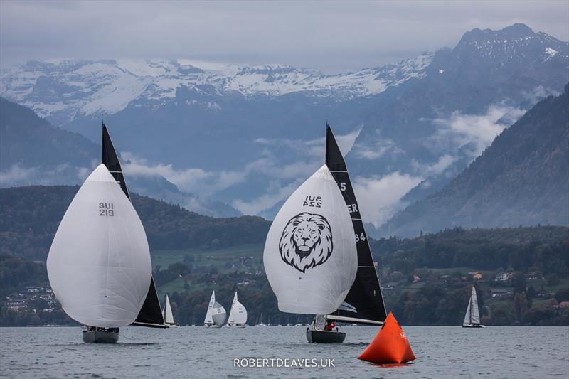 Black & White and Ali Baba at Thunersee Yachtclub's Herbstpreis photo copyright Robert Deaves / www.robertdeaves.uk taken at Thunersee-Yachtclub and featuring the 5.5m class