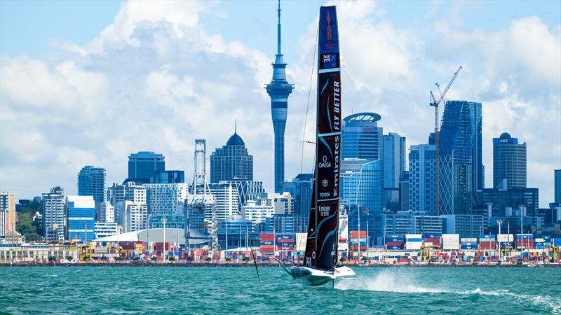 Emirates Team New Zealand - AC40 - Day 68 - March 1, 2024 - Waitemata Harbour/Hauraki Gulf photo copyright Sam Thom/America's Cup taken at Royal New Zealand Yacht Squadron and featuring the AC40 class