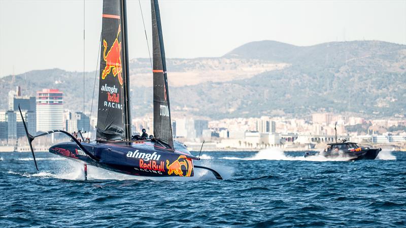 Alinghi Red Bull Racing - AC75 - Day 122 - Barcelona - February 29, 2024 - photo © Alex Carabi / America's Cup