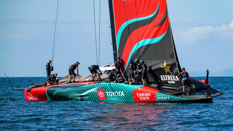 Emirates Team New Zealand- AC75 - Day 8 - April 23, 2024 - Auckland - photo © Sam Thom/America's Cup