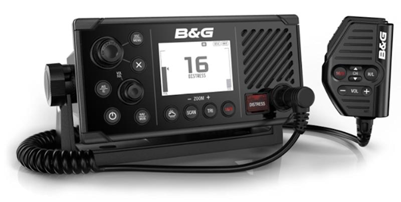 The V60-B mid-level VHF radio, the first with the capability to send and receive AIS position data - photo © B&G