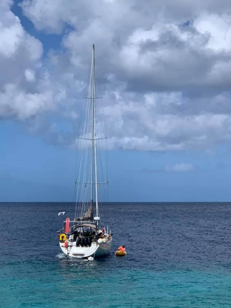 When the Norwegian family approached Curaçao on their Beneteau First 47.7, they had no idea that the borders were closing and drama was unfolding photo copyright Victor Langerwerf taken at  and featuring the Beneteau class