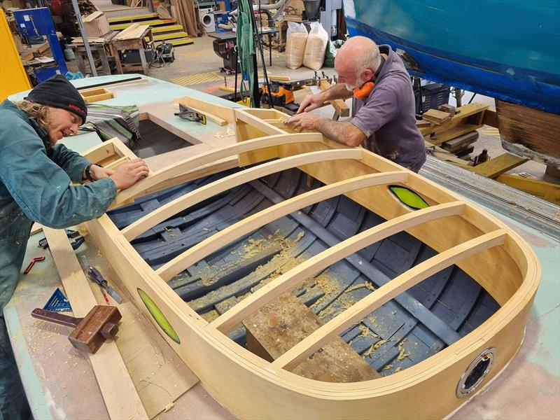 Undine nears completion of her full restoration photo copyright Australian Wooden Boat Festival taken at  and featuring the Classic Yachts class