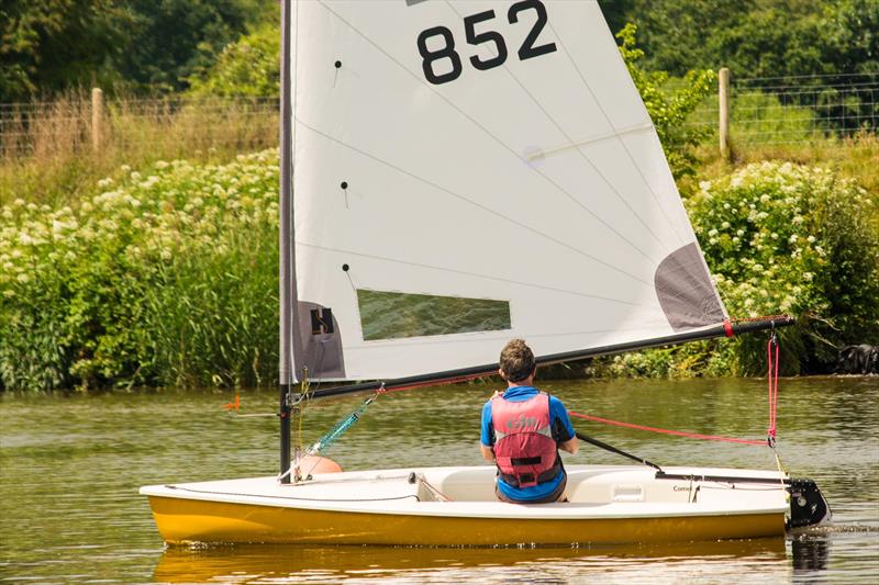 2nd place Dave Turtle steady as ever during the Border Counties midweek sailing at Chester Sailing and Canoe Club photo copyright PeteChambers@boodogphotography taken at Chester Sailing & Canoeing Club and featuring the Comet class