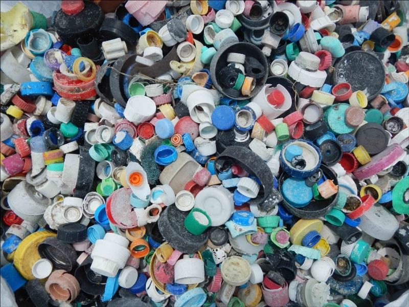 This photo, taken after a 21-day marine debris removal effort by the PIFSC, shows 4,781 bottle caps collected from Midway Atoll's shoreline. Most plastic bottle caps are made from polypropylene, also known as plastic #5, a hard, durable plastic photo copyright NOAA Fisheries / PIFSC taken at  and featuring the Cruising Yacht class