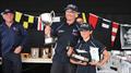 Grant and Ella May Piggott win the UK Nationals during the Noble Marine Insurance Dart 18 Nationals and Worlds at Bridlington © Peider Fried