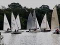 Race start during the 2023 Border Counties Midweek Sailing Series at Redesmere © John Nield