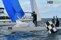 Graeme Taylor and Magpie on Day 3 of the Etchells Australasian Championship at Mooloolaba © Keynon Sports Photos