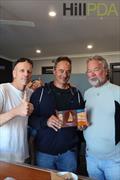 Jan Scholten, Pierre Gal & Jan Muysken at the Etchells 2023 Coffs Harbour Championship © Ethan Broderick Photography