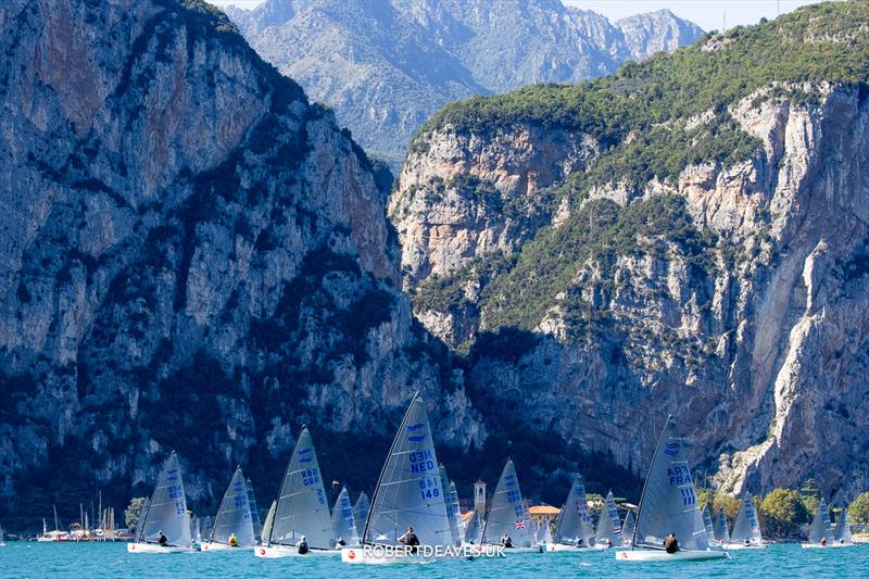 Race 4 - Finn European Masters at Campione del Garda photo copyright Robert Deaves taken at Campione Univela and featuring the Finn class