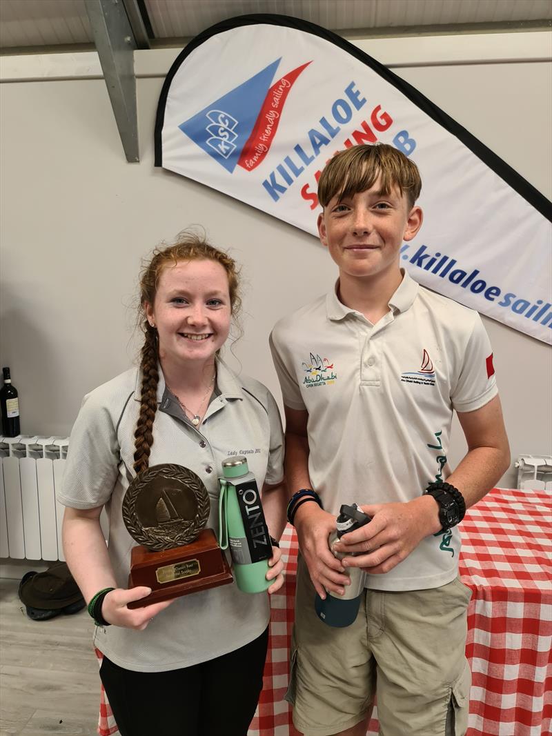 Fireball Munsters Classic winners Saoirse O'Connor Buckley and Olin Bateman photo copyright Frank Miller taken at Killaloe Sailing Club and featuring the Fireball class