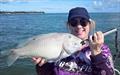 Deej's other half Dana with a chunky little bluey from a recent outing. Dinner was sorted for Jeff with this nice bluey