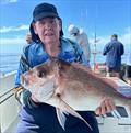 Local lad, Les, knows a good charter operation when he sees one. He was very happy with this fine snapper from a Double Island Point Fishing Charter