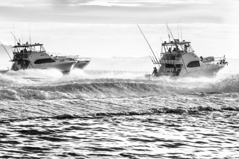 Competitors race to the fishing grounds for the start of the Riviera Port Lincoln Tuna Classic each year photo copyright Riviera Australia taken at  and featuring the Fishing boat class