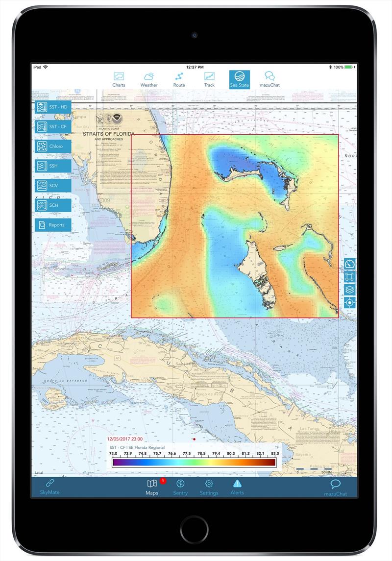 SST Overlay on Chart photo copyright Andrew Golden taken at  and featuring the Fishing boat class