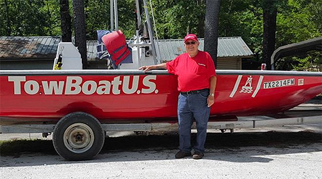 Captain Tanner Golian of TowBoatUS Cedar Creek is ready 24 hours a day to safely get boaters back to the dock or launch ramp photo copyright Scott Croft taken at  and featuring the Fishing boat class
