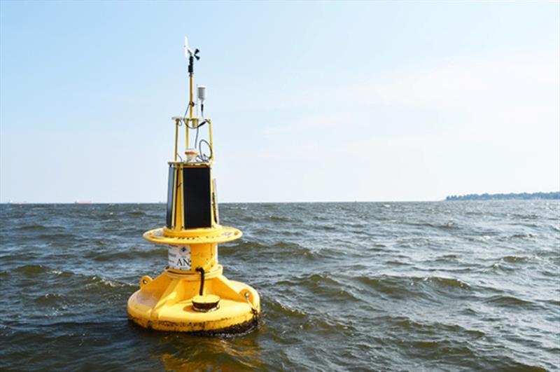 NOAA CBIBS buoys observe data that scientists can use to track changes to the Chesapeake Bay over time - photo © NOAA Fisheries