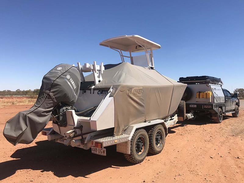 Blue skies and red dust ... AMM's outback durability torture test photo copyright John Daffy taken at  and featuring the Fishing boat class