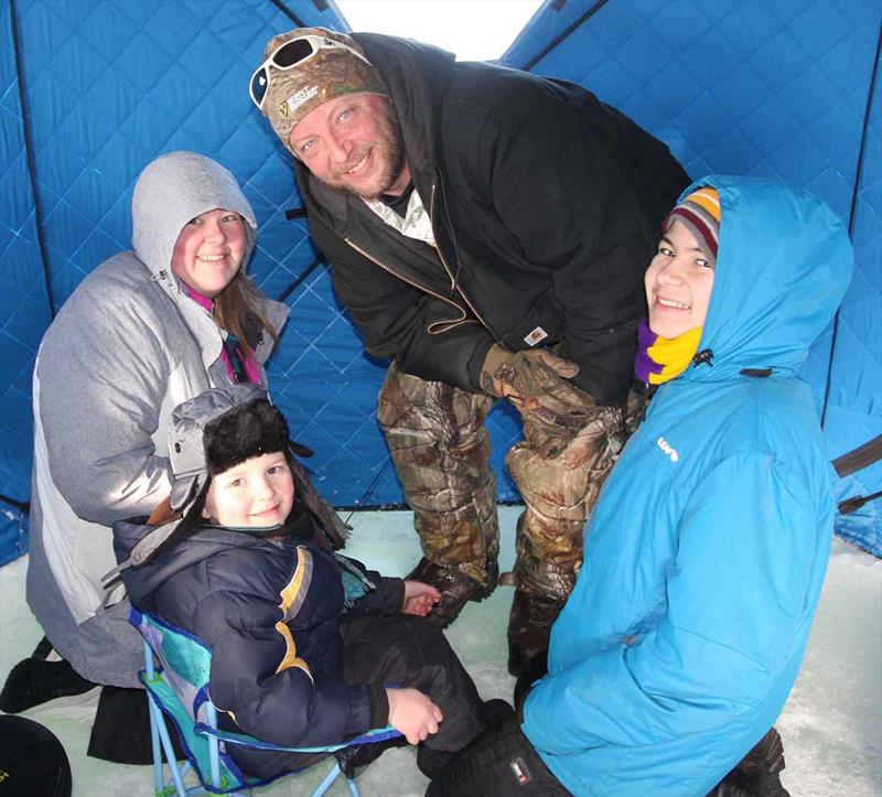 Ice fishing photo copyright Dan Johnson taken at  and featuring the Fishing boat class