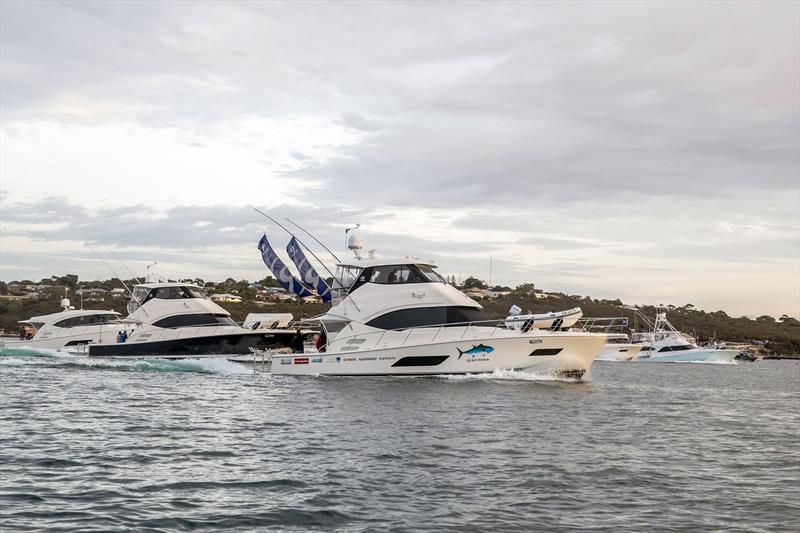 The chase begins as the throttles are eased forward for the Riviera Port Lincoln Tuna Classic and skippers set their sights on where they can land the best catch of the day photo copyright Riviera Studio taken at  and featuring the Fishing boat class