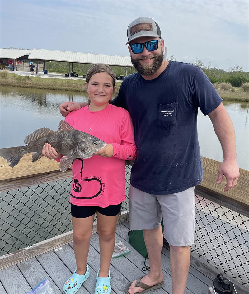 With the help of union volunteers, some of the youth reeled in black drum and pinfish photo copyright Union Sportsmen's Alliance taken at  and featuring the Fishing boat class