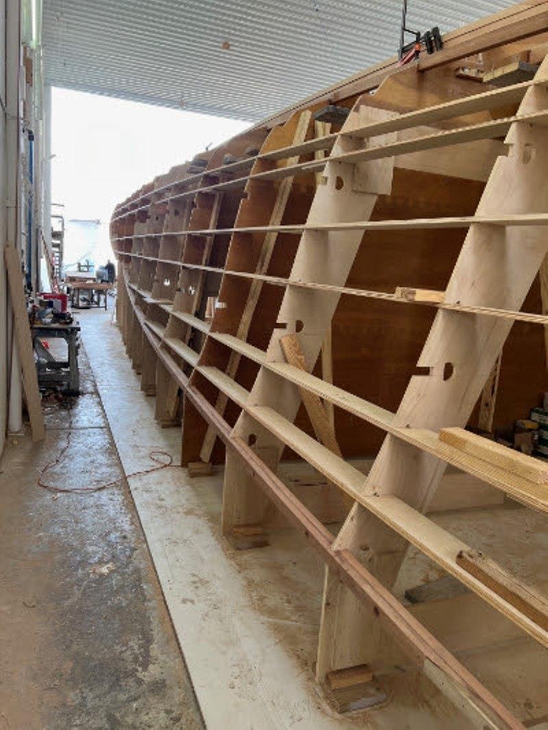 Hull #11 - Jig sides photo copyright Michael Rybovich & Sons taken at  and featuring the Fishing boat class