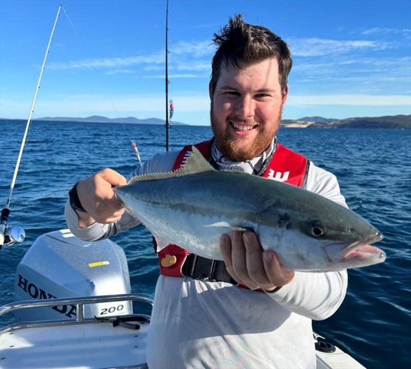 Angus with a nice East Coast kings photo copyright Spot On Fishing Hobart taken at  and featuring the Fishing boat class