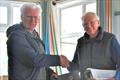 Phantom dinghy sailor receiving his runners-up prize - Footy National Championship at Frensham © Oliver Stollery