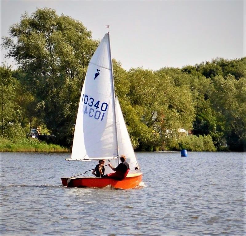 Dave Butler during the Heron Southerns at Priory SC photo copyright John Banks taken at Priory Sailing Club and featuring the Heron class