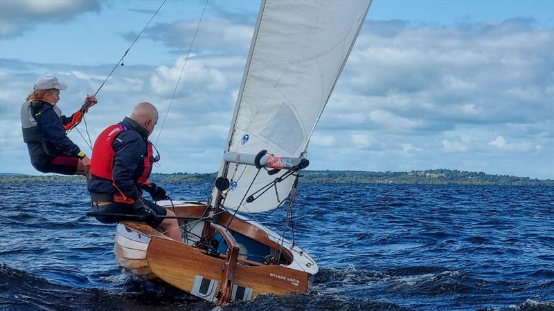 Donal Heney and Aibigéal O'Brien during the 2023 IDRA 14 Championship at Lough Ree photo copyright Rachael Doogue taken at Lough Ree Yacht Club and featuring the IDRA 14 class