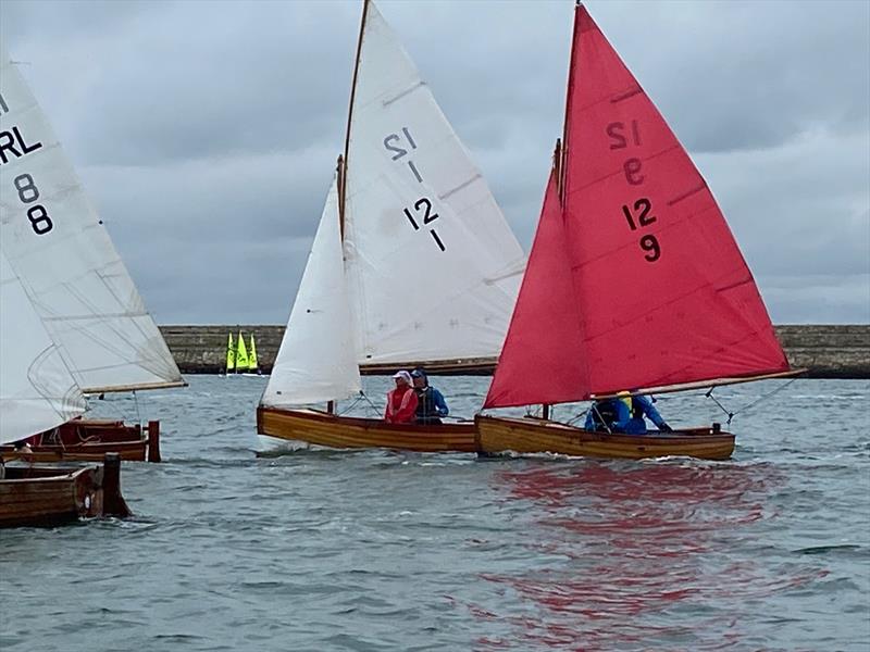 Irish 12 Foot Dinghy Class Championship: Sgadan and Albany soon after a start photo copyright Gerry Murray taken at Royal St George Yacht Club and featuring the International 12 class