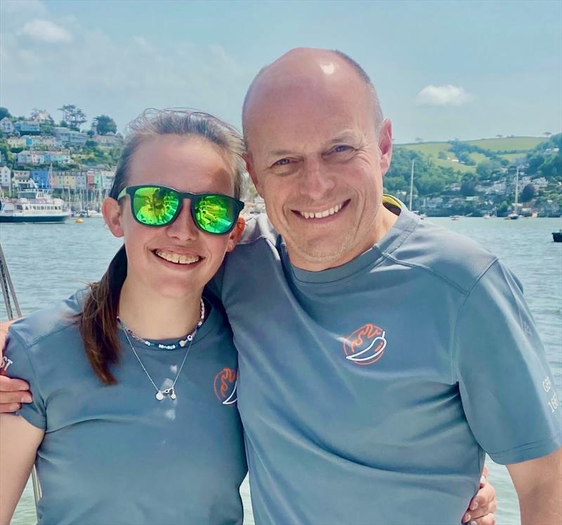 Jim & Ellie Driver celebrate in Dartmouth - 2022 RORC Morgan Cup Race photo copyright Chilli Pepper Racing taken at Royal Ocean Racing Club and featuring the IRC class