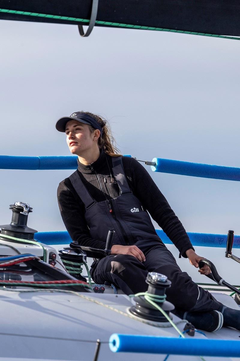 Clare Olding at the helm of Vertigo - Australian Women's Keelboat Regatta photo copyright Andrea Francolini / AWKR taken at Royal Melbourne Yacht Squadron and featuring the IRC class
