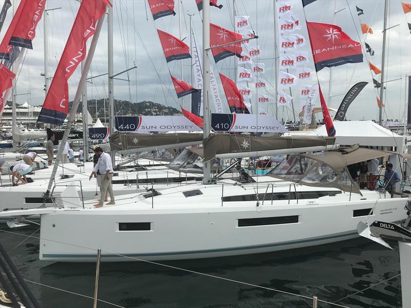 The very new Jeanneau Sun Odyssey 410 photo copyright Rohan Veal taken at Yacht Club de Cannes and featuring the Jeanneau class