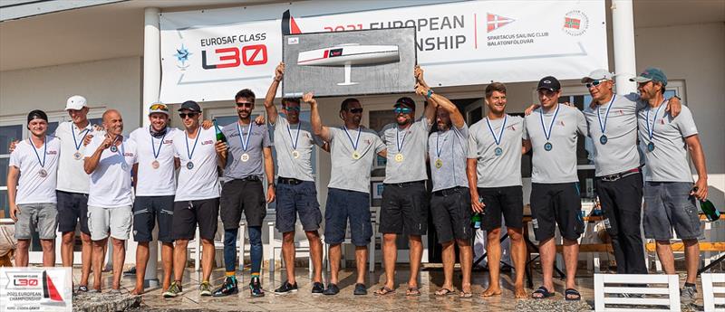 EUROSAF L30 Europeans 2021 - Final Day photo copyright Cserta Gábor taken at Spartacus Sailing Club and featuring the L30 class
