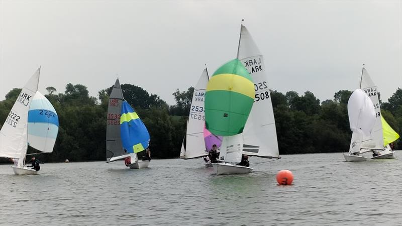 Downwind at the Banbury Lark Open c Paul Rhodes photo copyright Paul Rhodes taken at Banbury Sailing Club and featuring the Lark class