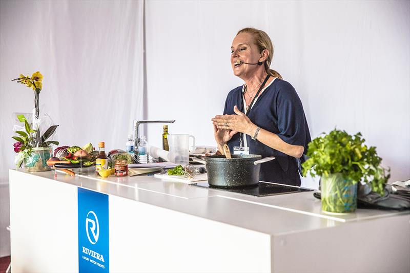 Sally Jenyns returns to the Festival of Boating in to offer more practical advice, tips and demonstrations to educate and inspire greatness in the galley - Riviera and Belize Festival of Boating photo copyright Riviera Studio taken at  and featuring the Marine Industry class