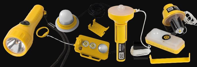AquaSpec LED Marine Safety Lights photo copyright Ocean Safety taken at  and featuring the Marine Industry class
